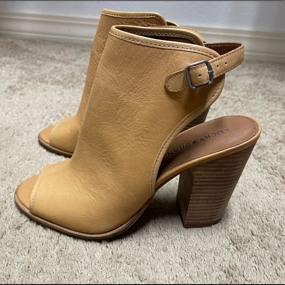 Lucky Brand Lisza Peep Toe Bootie